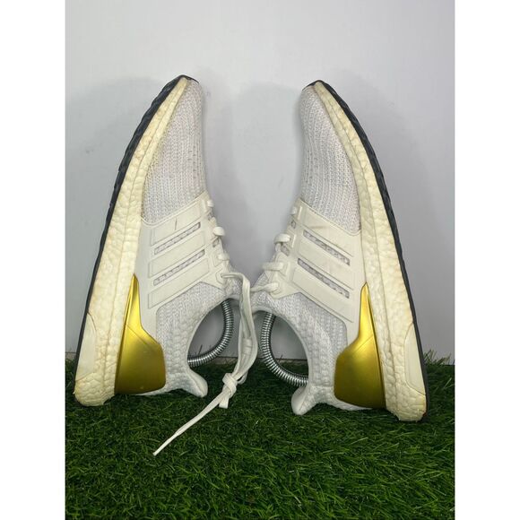 Adidas UltraBoost DNA White Gold Running Shoes Men’s Size 8.5 FY0301 main image 6